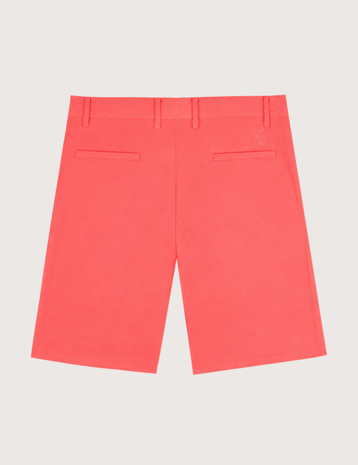 HBT Taylor Chic Chaine & Trame Rumba | Ben Short Bermuda Homme Corail - 2