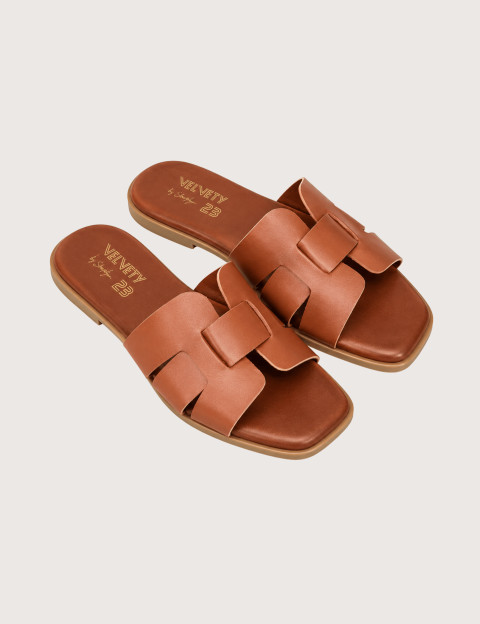 SEMERDJIAN Mules Femme 4221 Cuir Marron - 2