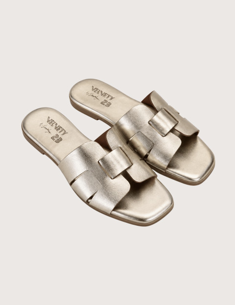 SEMERDJIAN Mules Femme 4221 Cuir Or - 2