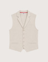 HBT Taylor Chic Lin Tech | Nils Gilet Beige Homme