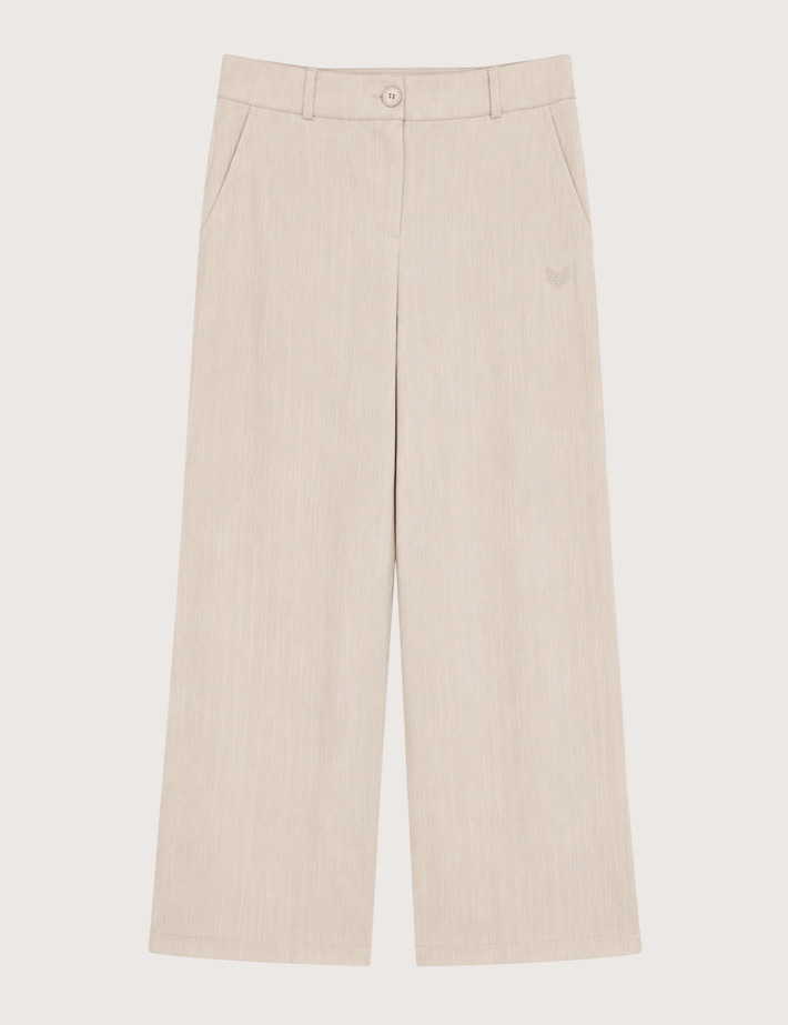 HBT Taylor Chic Lin Tech | Alessia Pantalon Beige Femme