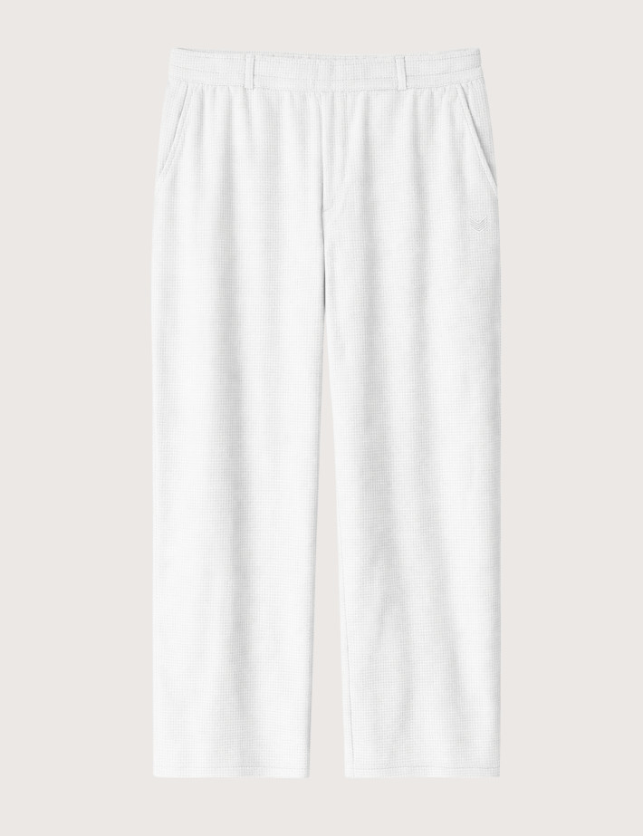 HBT Summer Chic Waffle | Stan Pantalon Blanc Femme