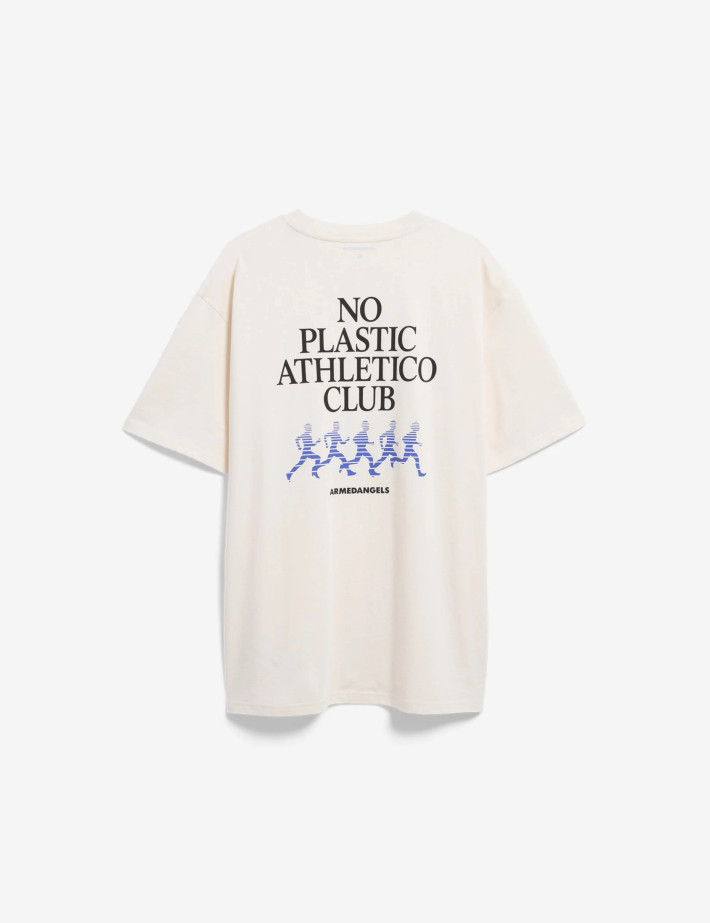 Armed Angels T-Shirt Homme Manches Courtes Maarkos Ecru - 5