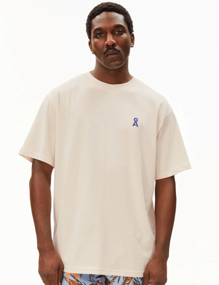 Armed Angels T-Shirt Homme Manches Courtes Maarkos Ecru - 6