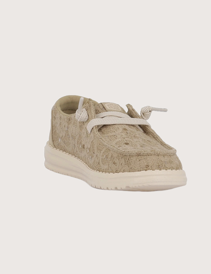 Hey Dude Chaussures Femme Wendy en Toile Sequins Beige - 3