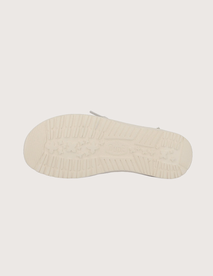 Hey Dude Chaussures Femme Wendy en Toile Sequins Beige - 6
