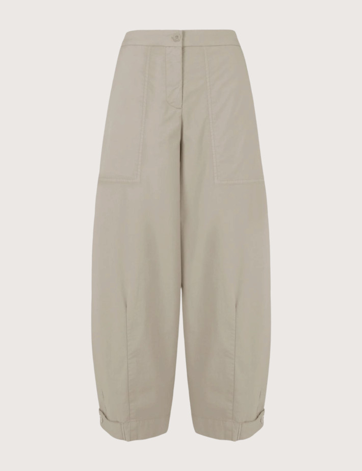 Bomboogie Pantalon Barrel Femme Beige