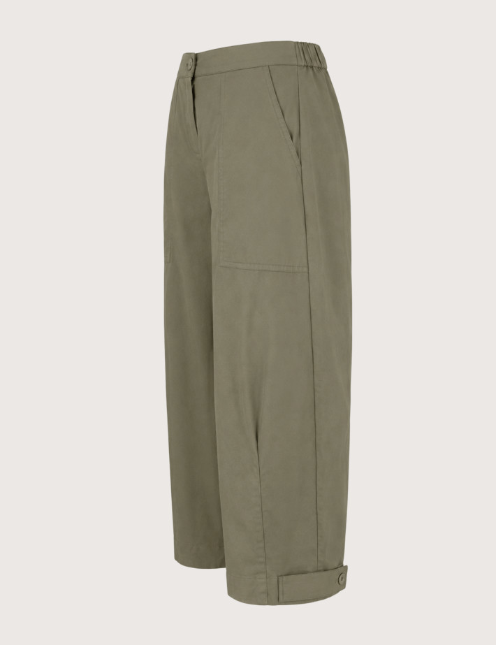 Bomboogie Pantalon Barrel Femme Kaki - 3