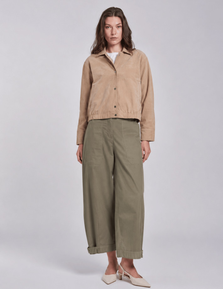 Bomboogie Pantalon Barrel Femme Kaki - 2
