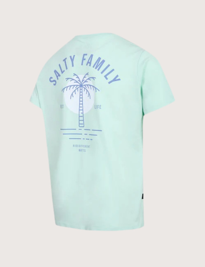 WATTS T-Shirt Homme Manches Courtes Salty Vert Clair - 3