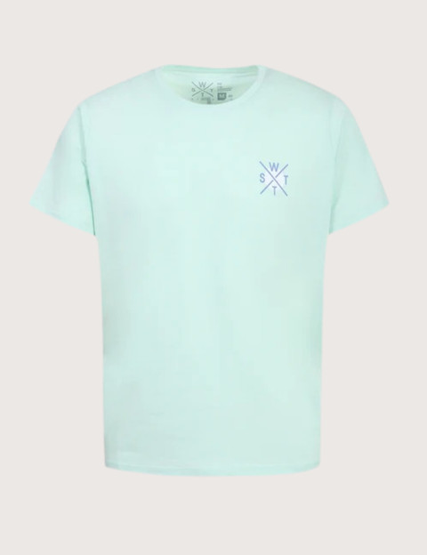 WATTS T-Shirt Homme Manches Courtes Salty Vert Clair