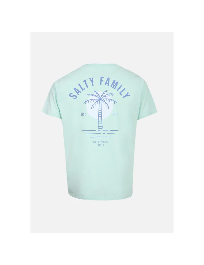 WATTS T-Shirt Homme Manches Courtes Salty Vert Clair - 2