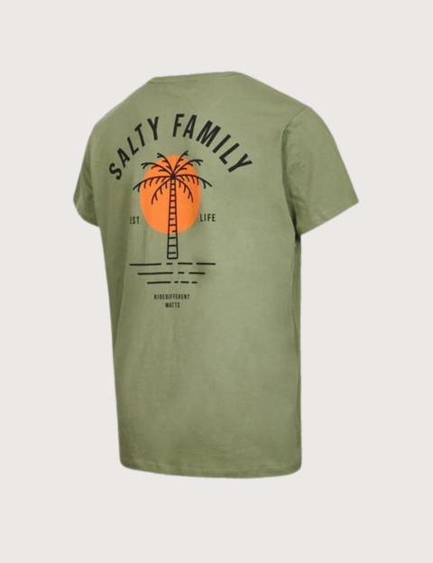 WATTS T-Shirt Homme Manches Courtes Salty Olive - 3