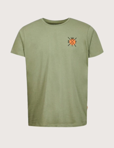 WATTS T-Shirt Homme Manches Courtes Salty Olive