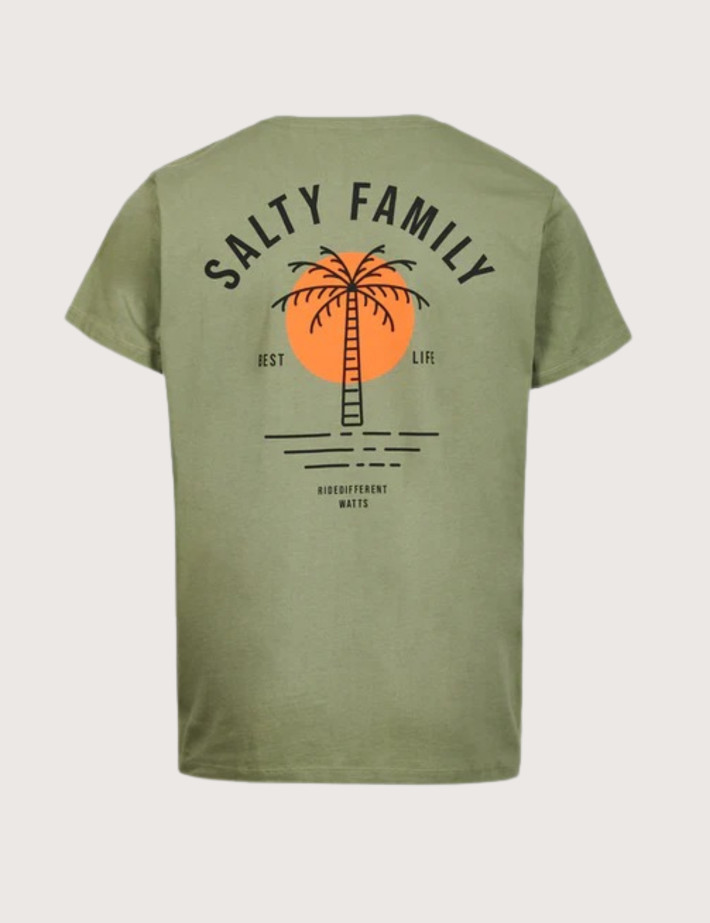 WATTS T-Shirt Homme Manches Courtes Salty Olive - 7