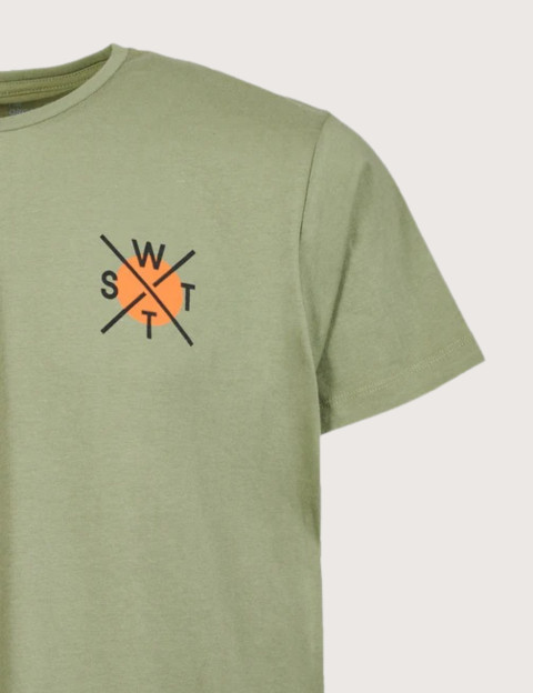 WATTS T-Shirt Homme Manches Courtes Salty Olive - 5