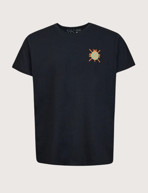 WATTS T-Shirt Homme Manches Courtes Salty Full Noir