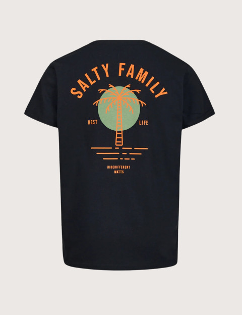 WATTS T-Shirt Homme Manches Courtes Salty Full Noir - 7