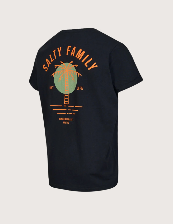 WATTS T-Shirt Homme Manches Courtes Salty Full Noir - 9