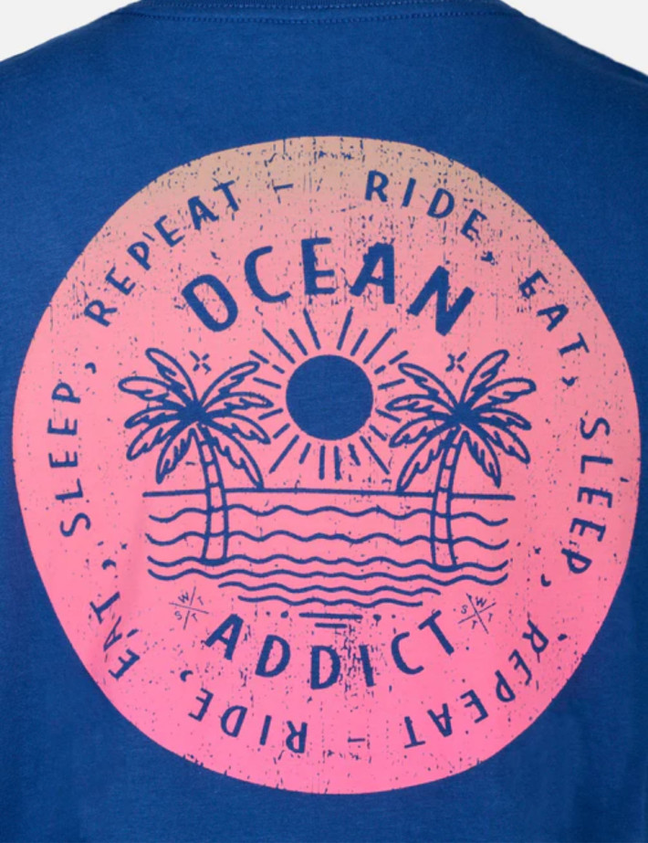 WATTS T-Shirt Homme Manches Courtes Océan Marine Vintage - 5