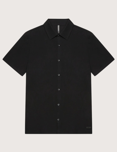 Unity Chemise Homme Manches Courtes Daily Crêpe Noir
