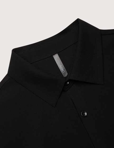 Unity Chemise Homme Manches Courtes Daily Crêpe Noir - 2