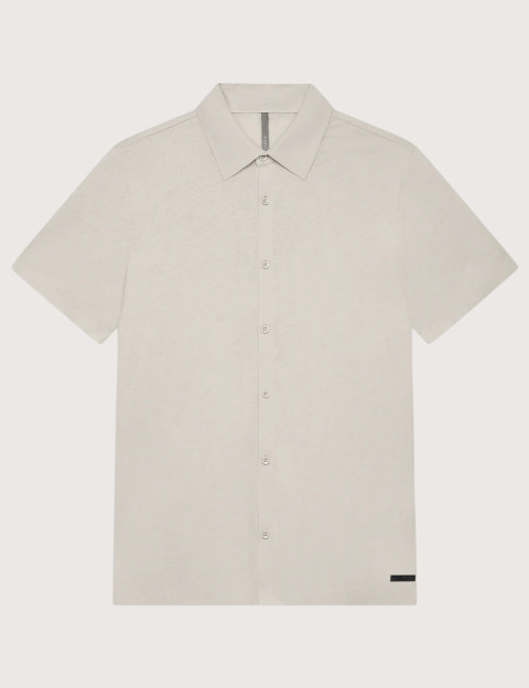 Unity Chemise Homme Manches Courtes Daily Crêpe Beige
