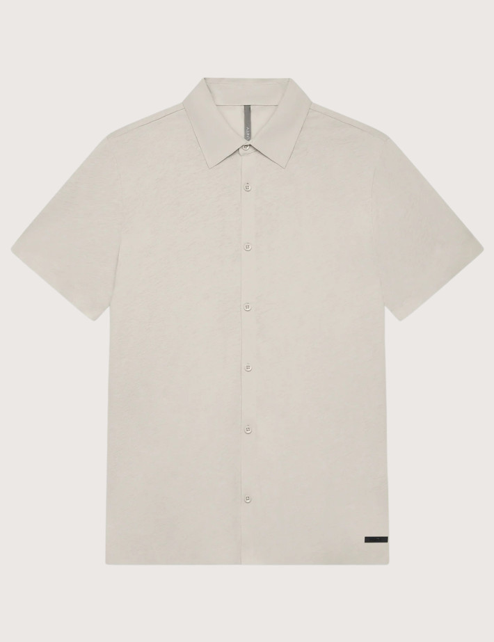 Unity Chemise Homme Manches Courtes Daily Crêpe Beige