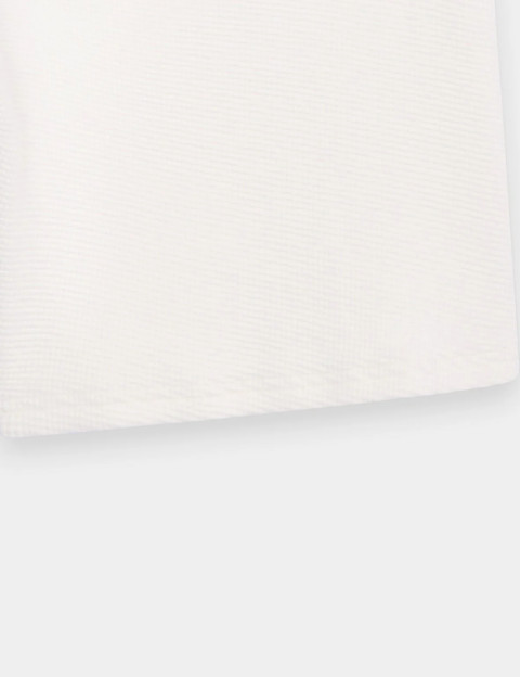 SWEET PANTS Short Waffle Nid D'Abeille Blanc - 7