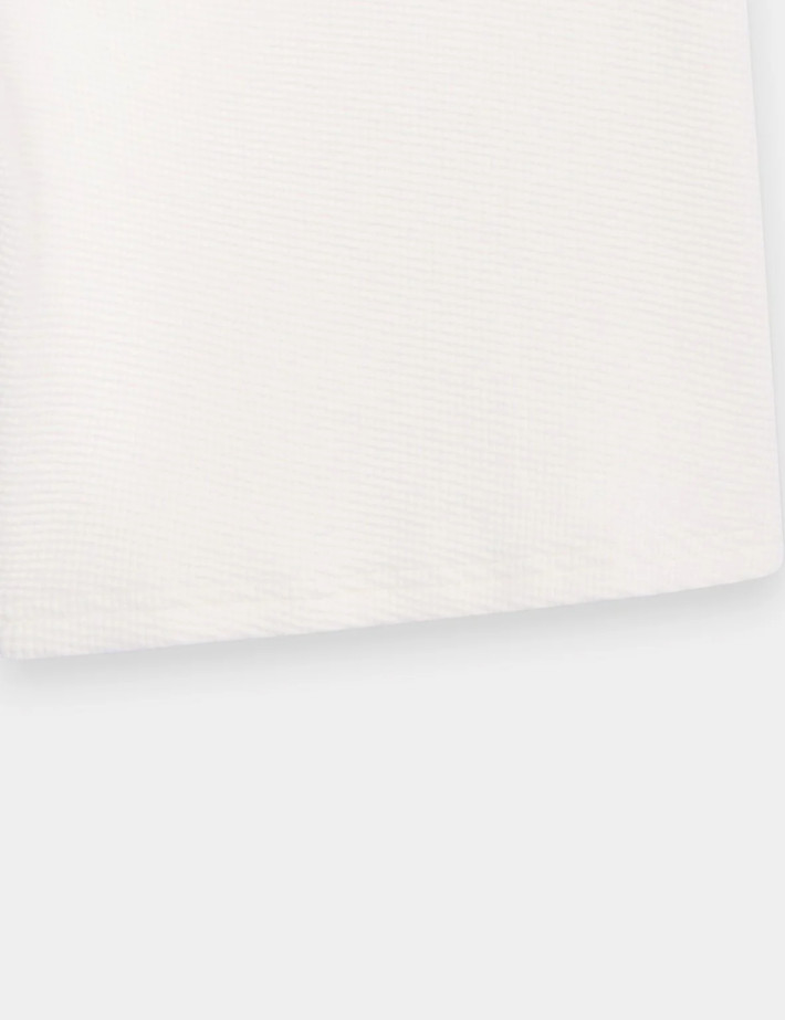 SWEET PANTS Short Waffle Nid D'Abeille Blanc - 7
