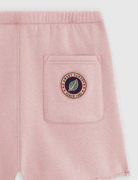 SWEET PANTS Short Femme Molleton Terry Rose Clair - 4