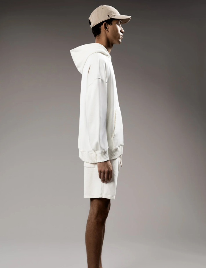 SWEET PANTS Short Molleton Vintage Blanc - 5