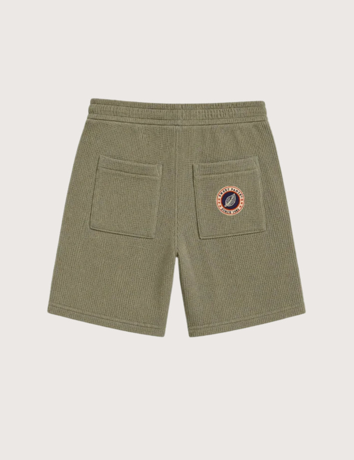 SWEET PANTS Short Waffle Nid D'Abeille Kaki - 2