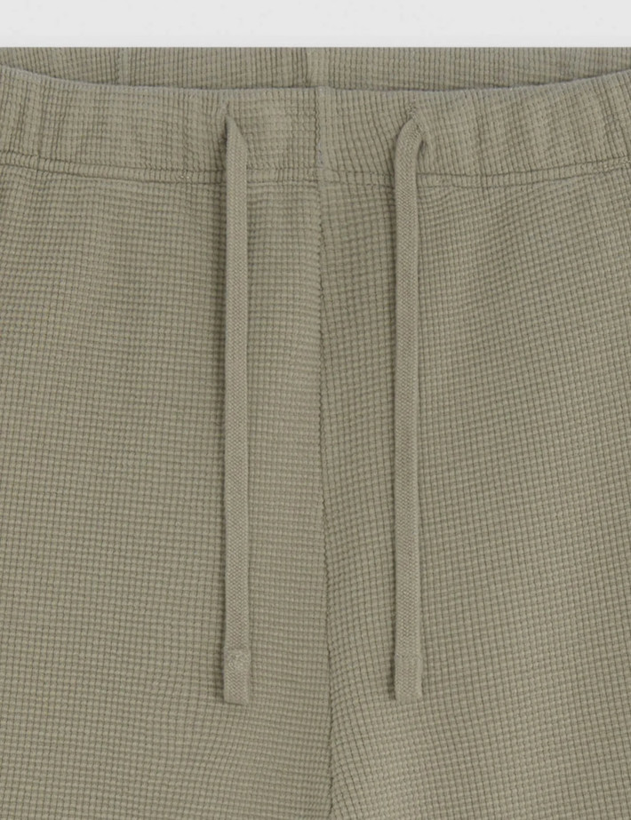 SWEET PANTS Short Waffle Nid D'Abeille Kaki - 6