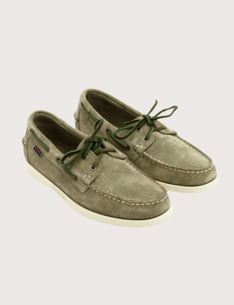 Sebago Chaussures Docksides Portland Vert Kaki