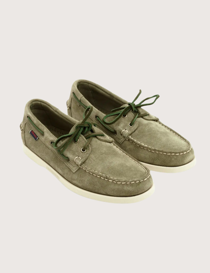 Sebago Chaussures Docksides Portland Vert Kaki