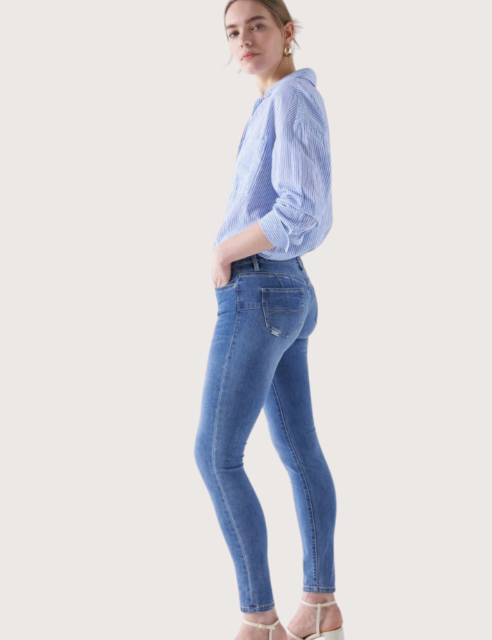 Salsa Jean Wonder Femme Skinny Bleu Medium - 5