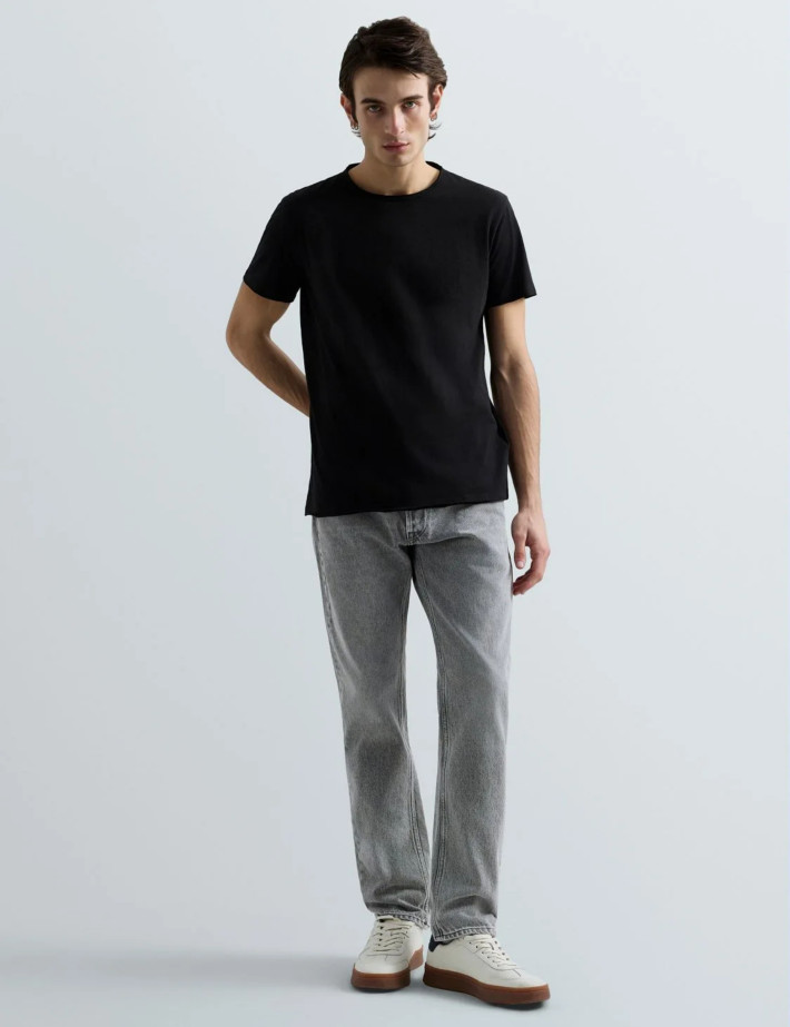 REPLAY T-Shirt Homme Manches Courtes Regular New Noir - 4