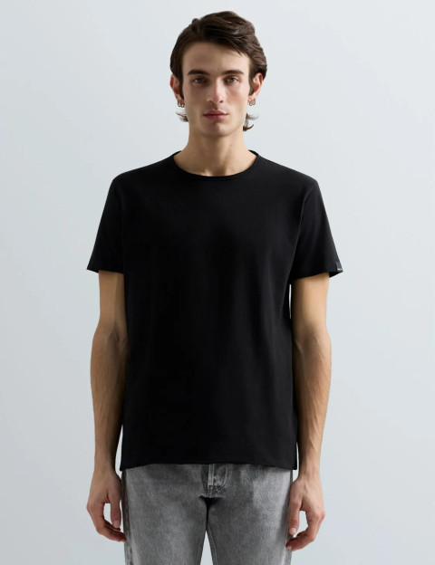 REPLAY T-Shirt Homme Manches Courtes Regular New Noir - 6
