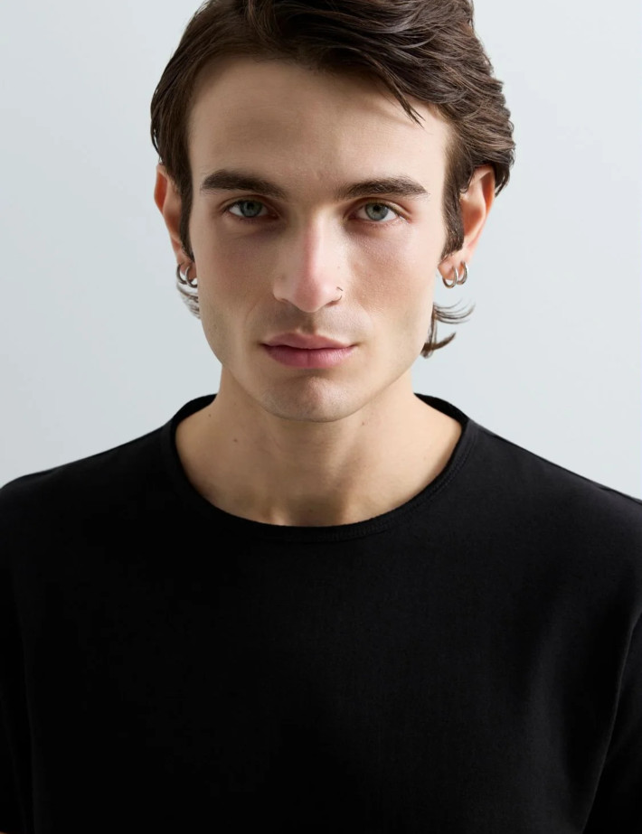 REPLAY T-Shirt Homme Manches Courtes Regular New Noir - 10