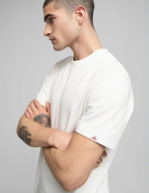 REPLAY T-Shirt Homme Manches Courtes Relaxed Blanc - 4