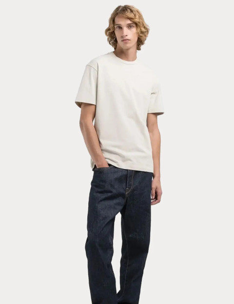 REPLAY T-Shirt Homme Manches Courtes Relaxed Beige - 4
