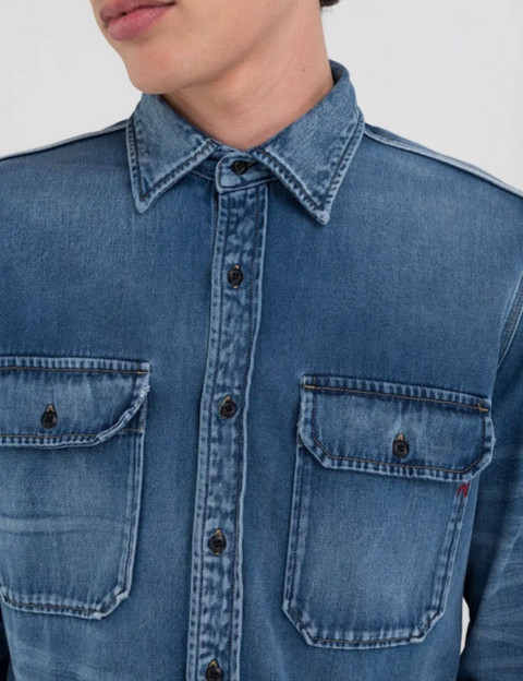 REPLAY Chemise en Jean Homme 007 - 5