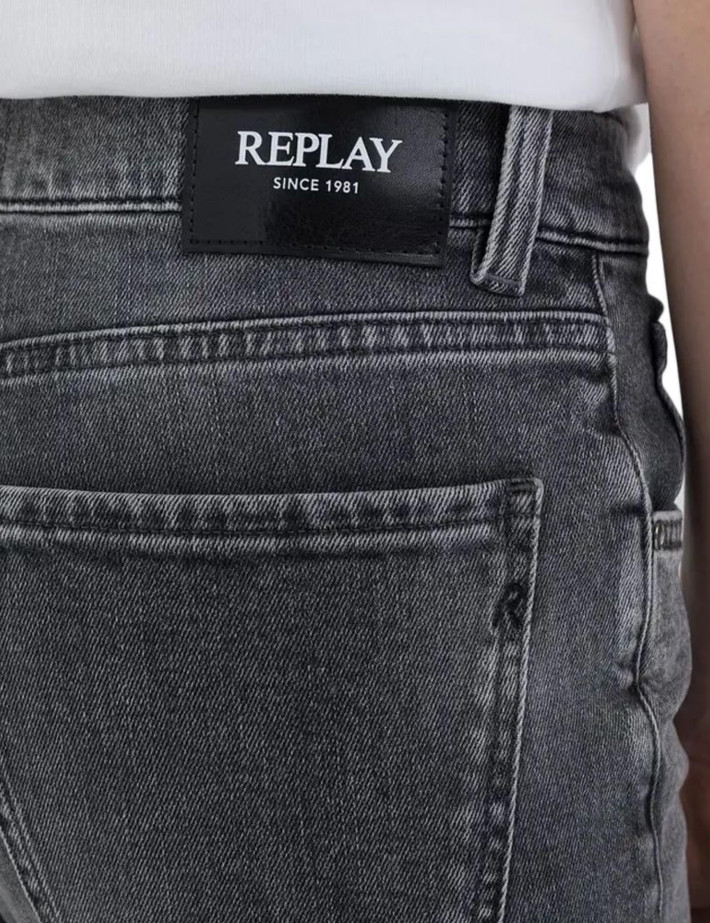 REPLAY Jean Femme Taille Haute Maijke Gris - 6
