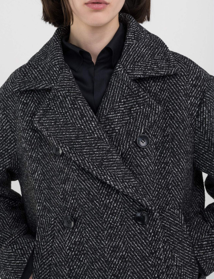 REPLAY Cardigan Femme Noir et Blanc - 7