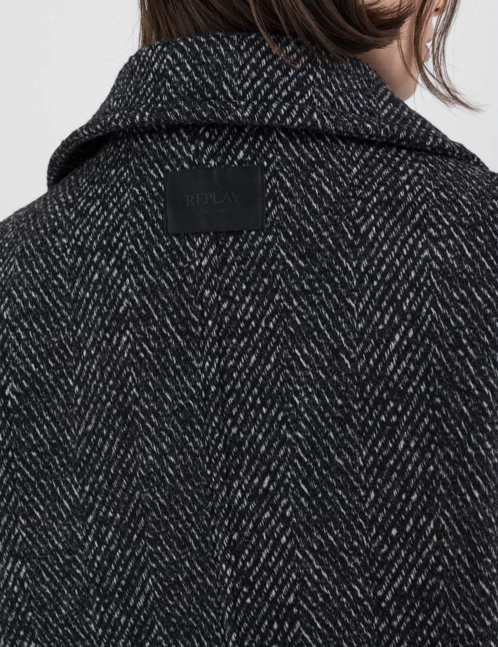 REPLAY Cardigan Femme Noir et Blanc - 8