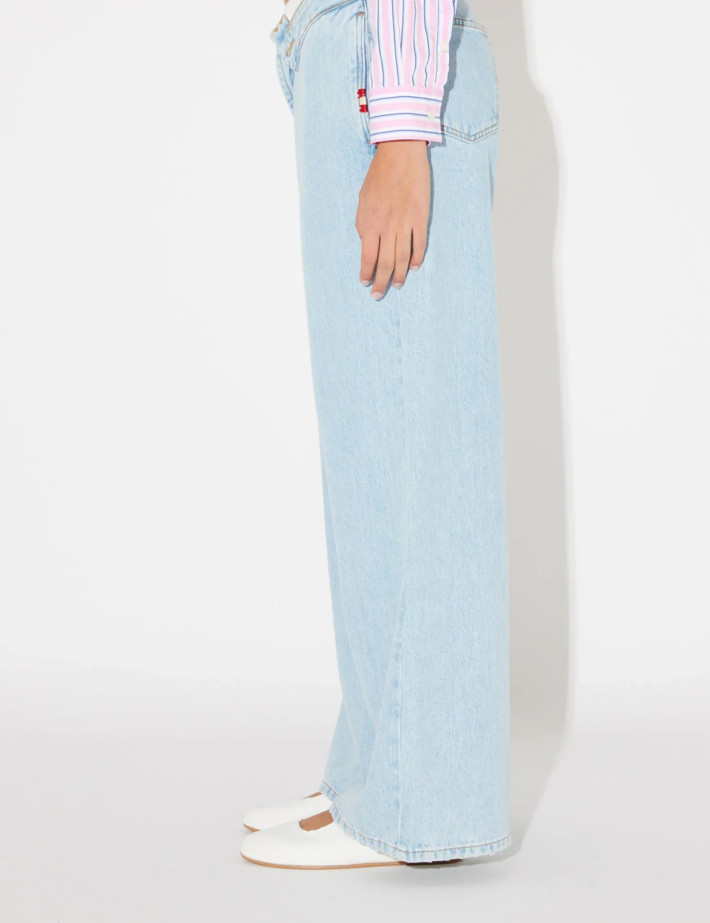 Amish Jean Large Femme Délavé - 5