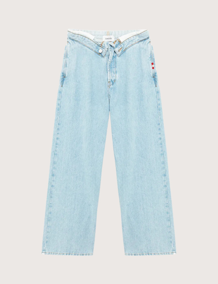 Amish Jean Large Femme Délavé - 3