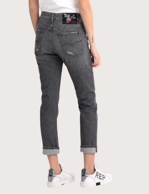 REPLAY Jean Femme Marty Gris Moyen 493 - 4