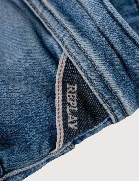 REPLAY Short en Jean Homme Bleu Moyen 434 - 7